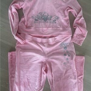 Pink Juicy couture tracksuit LARGE NWT
